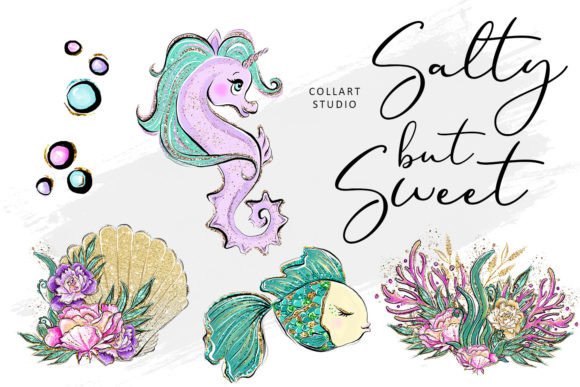 Download Mermaid Clipart Set, Fairy Tale, Summer - Premium Resources