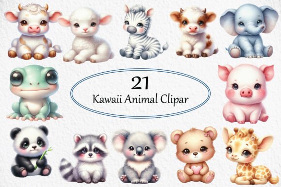 Download Kawaii Animal Clipart - Kawaii animal clipart Collection
