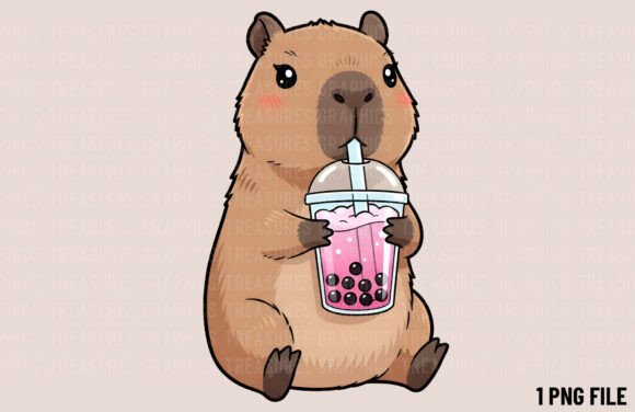 Download Cute Capybara Kawaii Animal Clipart PNG - Kawaii animal clipart Collection