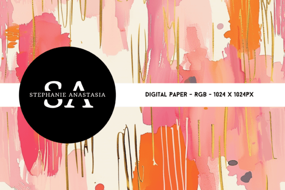 Download Orange Glitter Drip Digital Paper - Digital paper Collection