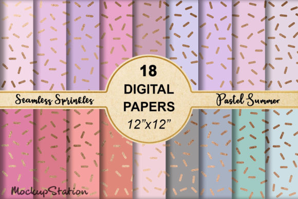 Download Seamless Sprinkles Digital Paper Bundle - Digital paper Collection